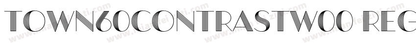 Town60ContrastW00 Regular Regular字体转换
